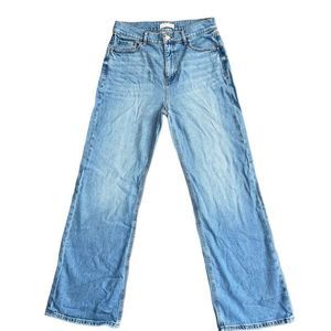 LOFT The Wide Leg Blue Jeans 2/26